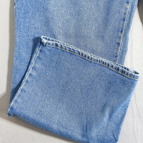 Buffalo jeans women's size 16 denim blue colour Della High rise Wide leg jean - Picture 8 of 14